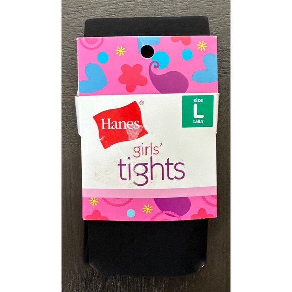 Girls Tights Lot – Hanes Black & The Children’s Place Size 12-14 White NWT - Picture 4 of 5